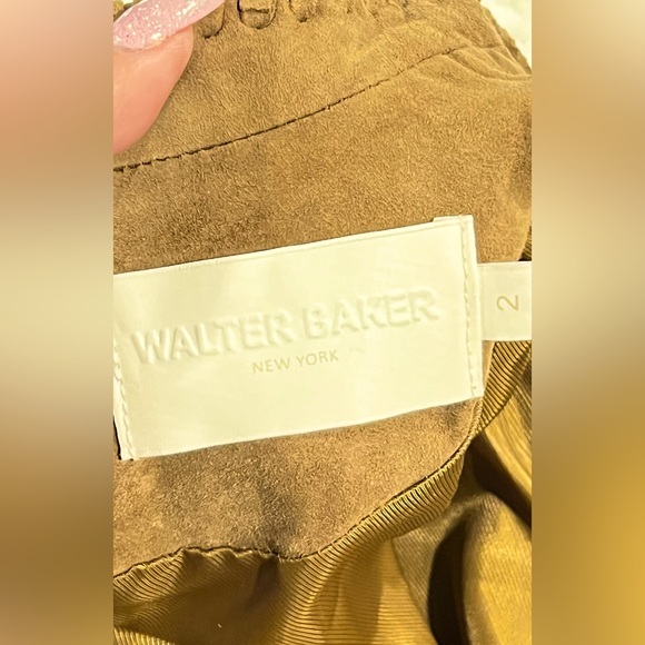 🌰WALTER BAKER LEATHER DRESS WITH FRINGE NWOT🌰VERY SOFT , RARE TO FIND - Picture 9 of 12